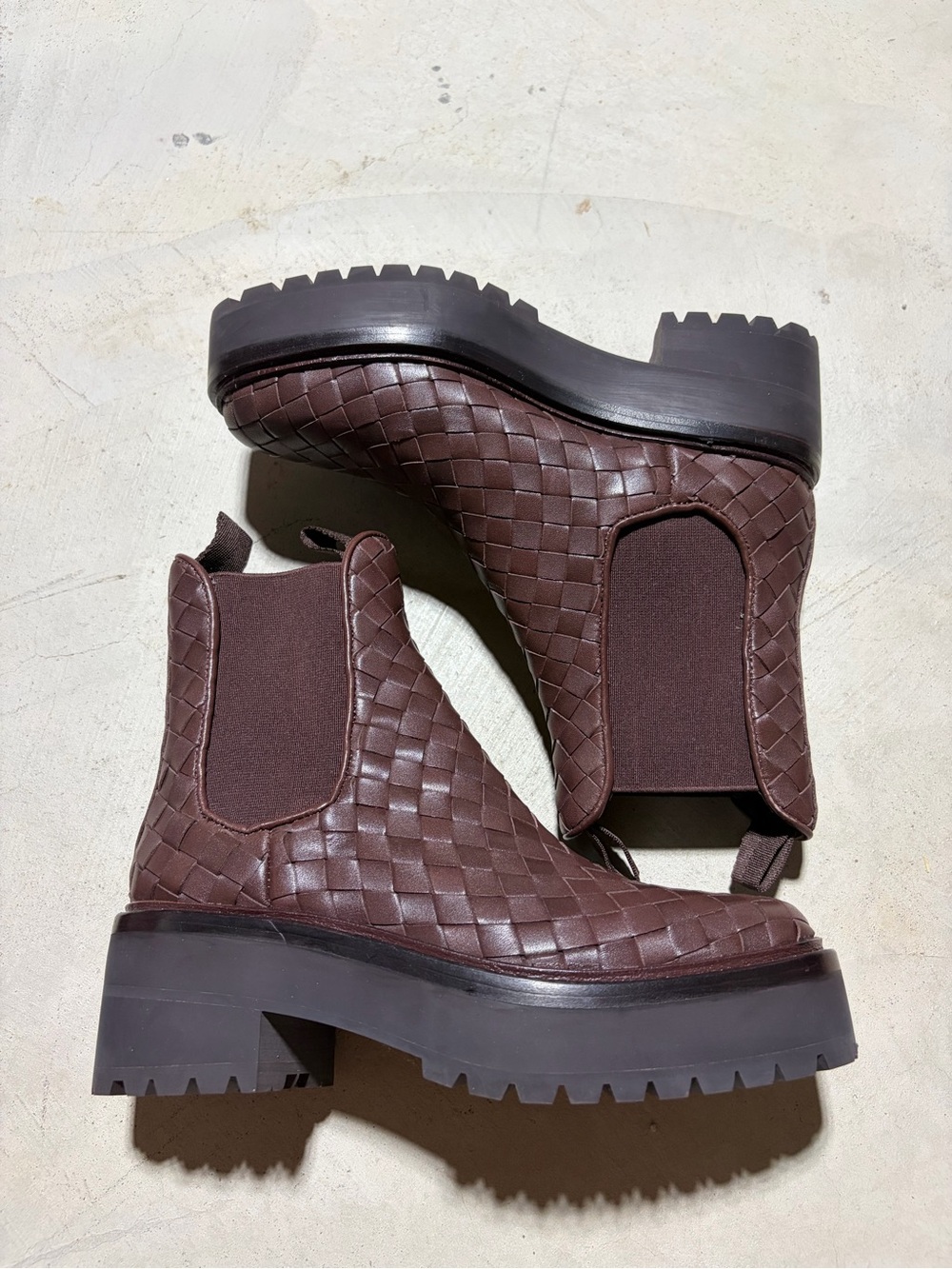 Loeffler Randall Reggie Woven Chelsea Boots 5